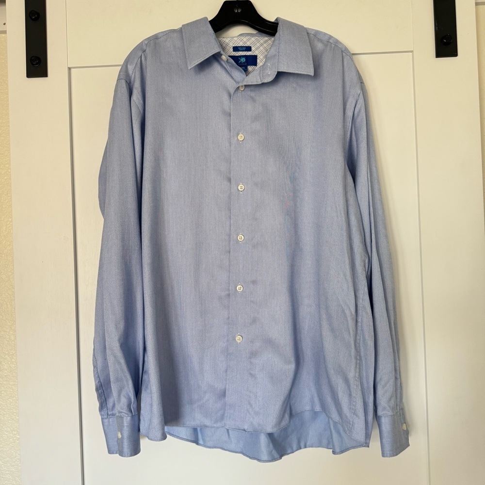 Egara blue long sleeve dress shirt